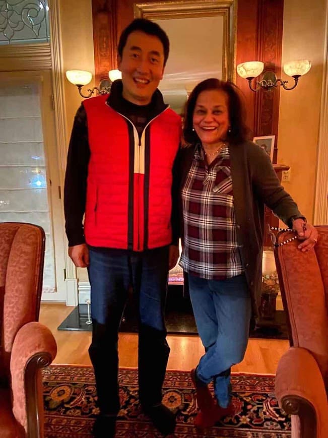 Dr. Yanliang Wang with Prof. Rena D'Souza